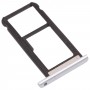 SIM Card Tray + Micro SD Card Tray for ZTE Blade Zmax Pro / Z981 (Silver)