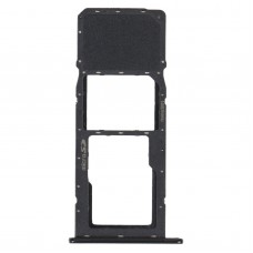 SIM-kártya tálca + mikro SD kártya tálca LG K41s számára LMK410EMW LM-K410EMW LM-K410 (fekete)