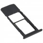 Bandeja de tarjeta SIM + Bandeja de tarjetas Micro SD para LG K41S LMK410EMW LM-K410EMW LM-K410 (Negro)