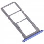 SIM-Karten-Tablett + SIM-Karten-Tablett + Micro SD-Karten-Tablett für LG K42 / K52 (Brasilien) LMK420 LMK420H LMK420E LMK420Y (blau)