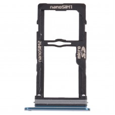 Nano Sim Card Tray + Nano SIM ბარათის Tray / მიკრო SD ბარათის Tray for LG G8S ThinQ LMG810, LM-G810, LMG810EAW (ლურჯი)