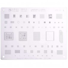 Mijing IPH-15 0,12mm BGA Reballeing Stencil Piantatura per iPhone 12/12 Mini / 12 PRO / 12 Pro Max
