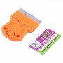 Lim Remover Squeegee Sticker Cleaner Plasthandtag Skrapa (Orange)