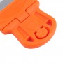 Клей видалення Squeegee Sticker Cleaner Plastic Hander Scraper (апельсин)