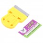 CLEVER DE CLEVER SQUEEGERE Sticker Cleaner Clean Handin de poignée en plastique (jaune)