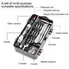 138 in 1 DIY Mobiltelefon Demontage Werkzeug Takt Reparatur Multifunktionswerkzeug Schraubendreher Set (grau)