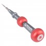 Mechanic East Tag Precision Strong Magnetic Screwdriver, Five Stars 0.8(Red)