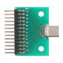 Тип C мъжки тестов платка USB 3.1 с PCB борда 24p + 2p съединител