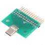 Typ C Male Test Board USB 3.1 med PCB Board 24P + 2P-kontakt