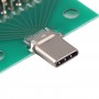 Tüüp C Male Test Board USB 3.1 PCB pardal 24p + 2p pistik