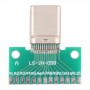Oboustranný kladný a negativní typ C Mužské zkušební deska USB 3.1 s pcb 24pin svařované