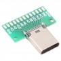 Oboustranný kladný a negativní typ Dámské zkušební deska USB 3.1 S PCB 24Pin svařované
