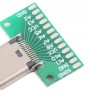 Double-sided Positive and Negative Type C Female Test Board USB 3.1 with PCB 24pin Welded