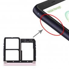 SIM-kortfack + SIM-kortfack + Micro SD-kortfack för Asus Zenfone Max Plus (M1) ZB570TL / X018D (GOLD)