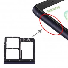 SIM Card Tray + SIM Card Tray + Micro SD Card Tray for Asus Zenfone Max Plus (M1) ZB570TL / X018D (Blue) 