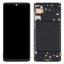 TFT materiál LCD displej a digitizér plná montáž s rámem pro Samsung Galaxy A71 / SM-A715 (černá)