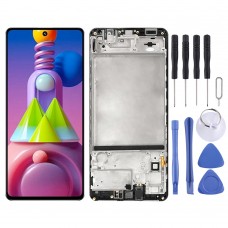Original LCD Screen and Digitizer Full Assembly With Frame for Samsung Galaxy M51 SM-M515