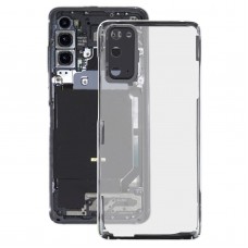 Glass Transparent Battery Back Cover for Samsung Galaxy S20 SM-G980 SM-G980F SM-G980F/DS(Transparent)