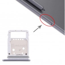 SIM Card Tray + Micro SD ბარათის უჯრა Samsung Galaxy Tab S6 SM-T860 (ვერცხლისფერი)