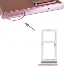 SIM Card Tray + SIM ბარათის უჯრა / მიკრო SD ბარათის უჯრა Samsung Galaxy Note20 Ultra (Gold)