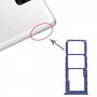 SIM-kortfack + SIM-kortfack + Micro SD-kortfack för Samsung Galaxy M51 SM-M515 (Blå)