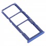 SIM vassoio di carta + vassoio di carta di SIM + Micro SD Card vassoio per Samsung Galaxy M51 SM-M515 (blu)