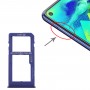 Plateau de carte SIM + plateau de carte SIM / plateau de carte micro SD pour Samsung Galaxy M40 SM-M405 (bleu foncé)
