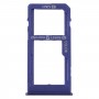 Slot per scheda SIM + Slot per scheda SIM / Micro SD vassoio di carta per Samsung Galaxy M40 SM-M405 (blu scuro)
