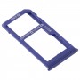 SIM-Karten-Behälter + SIM-Karte Tray / Micro SD-Karten-Behälter für Samsung Galaxy M40 SM-M405 (dunkelblau)