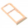 Slot per scheda SIM + Slot per scheda SIM / Micro SD vassoio di carta per Samsung Galaxy M40 SM-M405 (arancione)