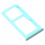 SIM Card Tray + SIM Card Tray / Micro SD Card Tray for Samsung Galaxy M40 SM-M405 (Baby Blue)