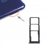 SIM-карти лоток + SIM-карти лоток + Micro SD-карти лоток для Samsung Galaxy M10 SM-M105 (чорний)
