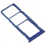 SIM卡托盘+ SIM卡托盘+ Micro SD卡盘为三星Galaxy M10 SM-M105（蓝色）