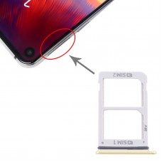 SIM ბარათის უჯრა + SIM ბარათის უჯრა Samsung Galaxy A8S (ნარინჯისფერი)