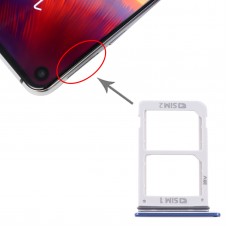 Bandeja de tarjeta SIM + bandeja de tarjeta SIM para Samsung Galaxy A8s (azul)