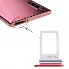 Tarjeta SIM bandeja para Samsung Galaxy Nota 10 5G (rojo)