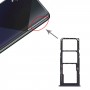 SIM kártya tálca + SIM kártya tálca + mikro SD kártya tálca a Samsung Galaxy A50s SM-A507 (fekete)