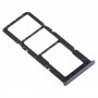 SIM-карти лоток + SIM-карти лоток + Micro SD-карти лоток для Samsung Galaxy A50s SM-A507 (чорний)