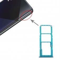 SIM kártya tálca + SIM kártya tálca + mikro SD kártya tálca a Samsung Galaxy A50S SM-A507 (zöld)