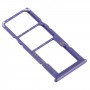 Plateau de carte SIM + plateau de carte SIM + plateau de carte micro SD pour Samsung Galaxy A50S SM-A507 (violet)