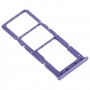 Plateau de carte SIM + plateau de carte SIM + plateau de carte micro SD pour Samsung Galaxy A50S SM-A507 (violet)