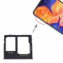 SIM Card Tray + Micro SD ბარათის უჯრა Samsung Galaxy A10E (შავი)