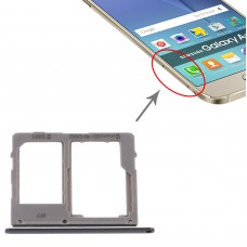 SIM Card Tray + SIM Card Tray / Micro SD Card Tray for Samsung Galaxy A8 Star（A9 Star）SM-G8850 (Black)