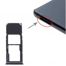 SIM Card Tray + Micro SD Card Tray for Samsung Galaxy A9 (2018) SM-A920 (Black)