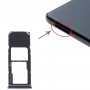 SIM-Karten-Behälter + Micro-SD-Karten-Behälter für Samsung Galaxy A9 (2018) SM-A920 (Schwarz)