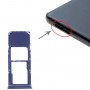 SIM-карты лоток + Micro SD-карты лоток для Samsung Galaxy A9 (2018) SM-A920 (синий)
