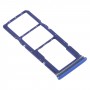 SIM-Karten-Behälter + SIM-Karten-Behälter + Micro-SD-Karten-Behälter für Samsung Galaxy A9 (2018) SM-A920 (blau)