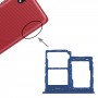 SIM-kártya tálca + SIM kártya tálca + Micro SD kártya tálca a Samsung Galaxy A01 Core SM-A013 (kék)