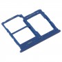 Plateau de carte SIM + plateau de carte SIM + plateau de carte micro SD pour Samsung Galaxy A01 Core SM-A013 (Bleu)