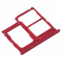 SIM Card Tray + SIM Card Tray + Micro SD Card Tray for Samsung Galaxy A01 Core SM-A013 (Red)